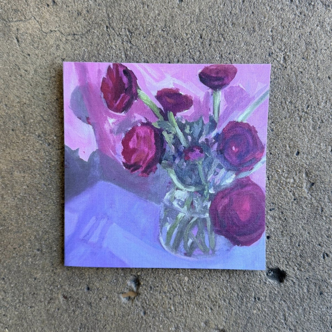 Art Dove Greeting Card - Ranunculus | Geelong Artist-Greeting Card-Art Dove