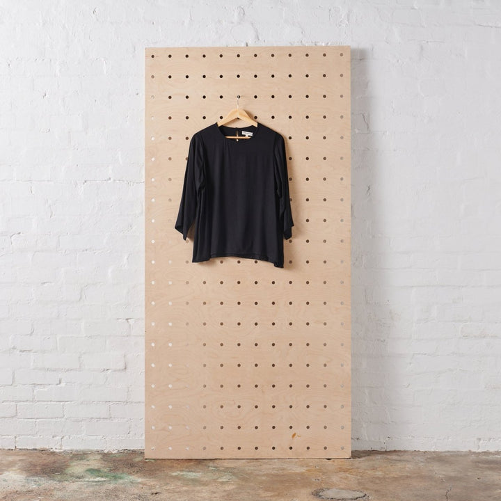 Bamboo Long Sleeve T-Shirt - Black-Jade and May-Separates-Jade and May