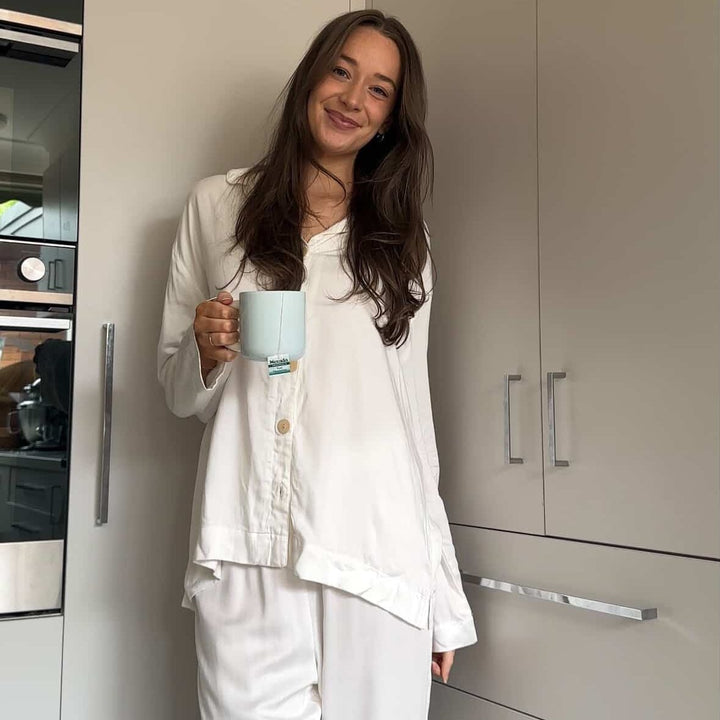 Bamboo Pyjama - Classic Set in White - Pyjamas