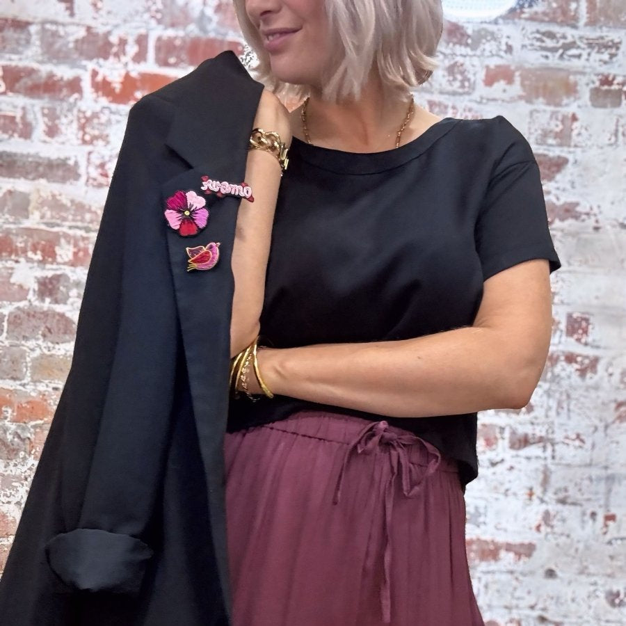 Bamboo T-Shirt in Black - Separates