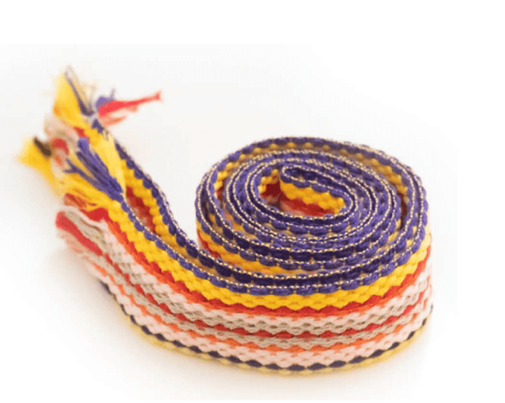 Bands of L.A Multi Weave Yellow Mix Woven Belt - Belt