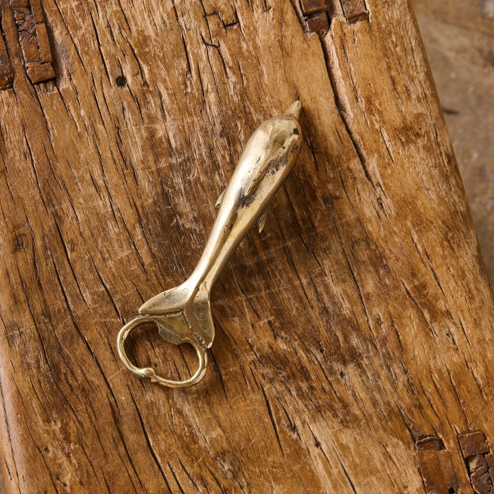 Brass Bottle Opener - Dolphin - Brass Bottle Opener