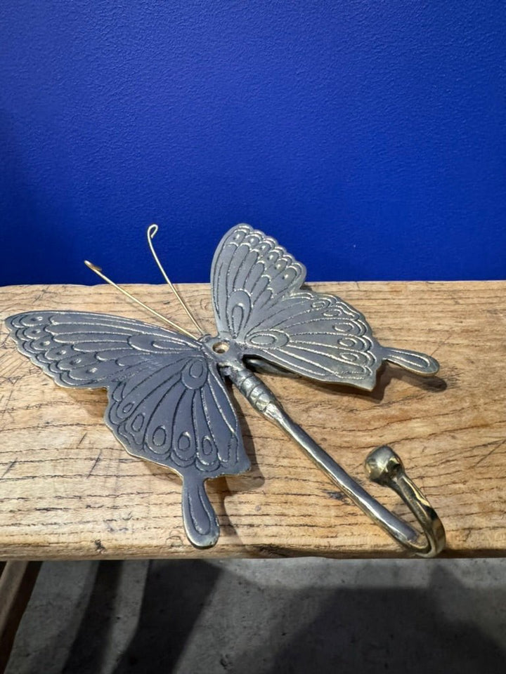 Brass Butterfly Hook-Jade and May-Brass Hook-Jade and May