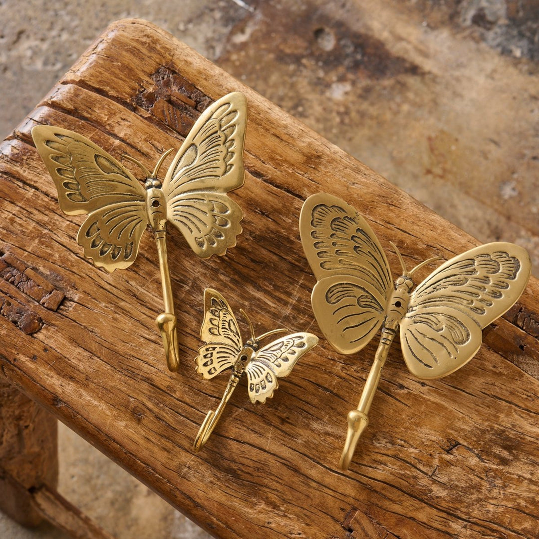Brass Hook - Butterfly - Brass Hook