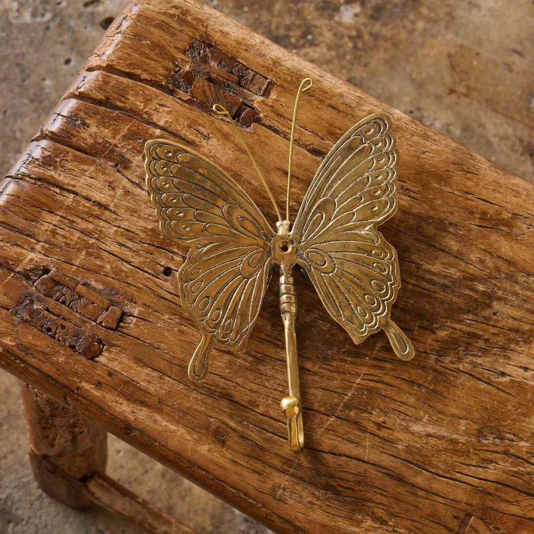 Brass Hook - Butterfly - Brass Hook