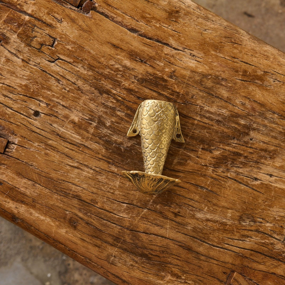 Brass Hook - Mermaid Tail - Brass Hook