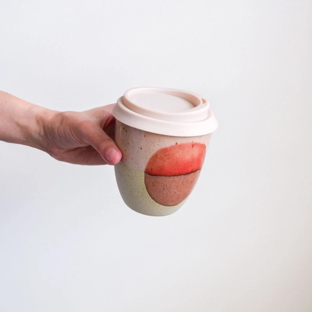 Ceramic Keep Cup - Outback | Kim Wallace Ceramics - Reusable Coffee Cup - KIm Wallace Ceramics