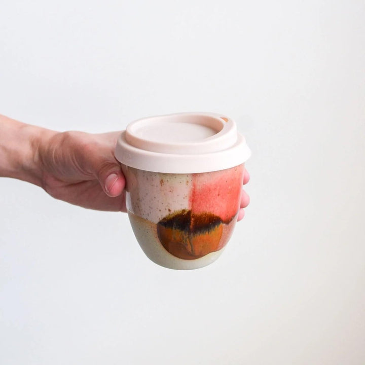 Ceramic Keep Cup - Outback | Kim Wallace Ceramics - Reusable Coffee Cup - KIm Wallace Ceramics