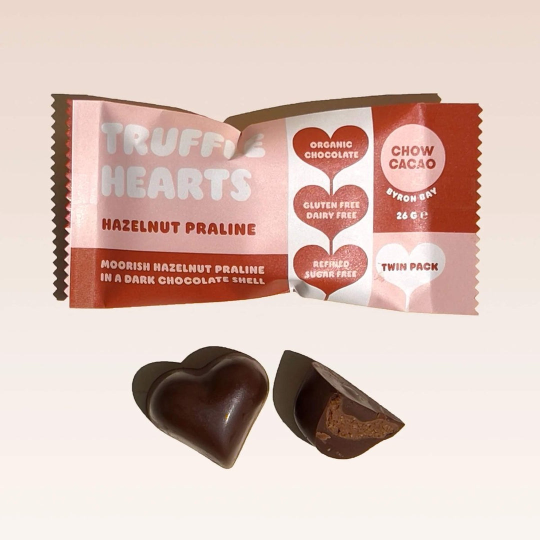 Chow Cacao - Hazelnut Praline Truffle Heart - Food and Drink - Chow Cacao