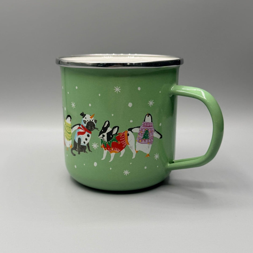 Enamel Mug - Christmas Mugs-Enamel-Jade and May Enamelware