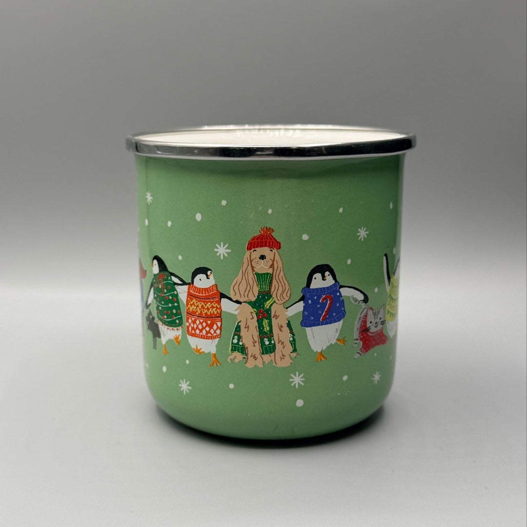 Enamel Mug - Christmas Mugs-Enamel-Jade and May Enamelware