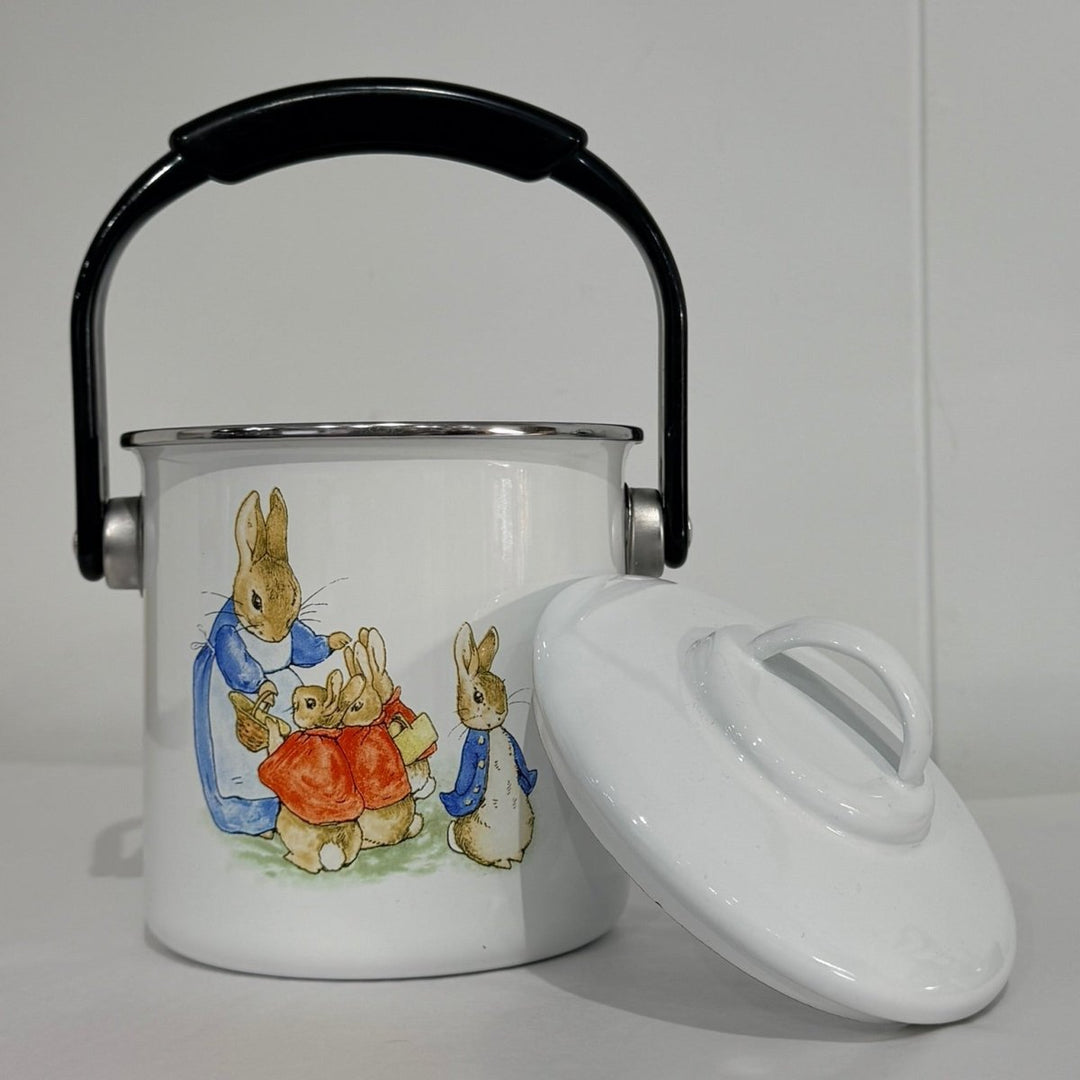 Enamel Soup Pot with Peter Rabbit-Enamel-Jade and May Enamelware