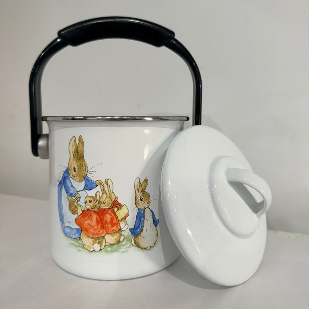 Enamel Soup Pot with Peter Rabbit-Enamel-Jade and May Enamelware