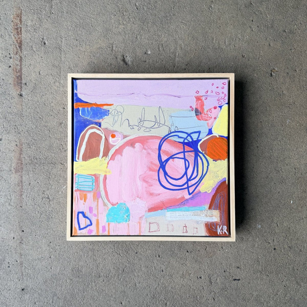 Framed Original Artwork: Warm Streets by Katie Ramage Art-Art-Katie Ramage Art