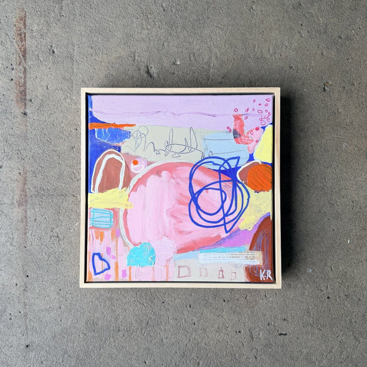 Framed Original Artwork: Warm Streets by Katie Ramage Art-Art-Katie Ramage Art