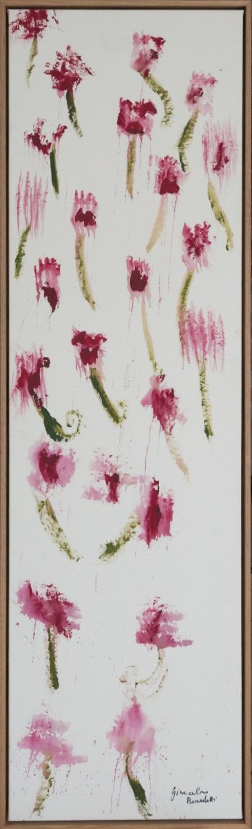 Giancarlino Benedetti Corso Art: The Street is His Studio - Pink Flowers | 1 August - 31 August-Art-Giancarlino Benedetti Corso