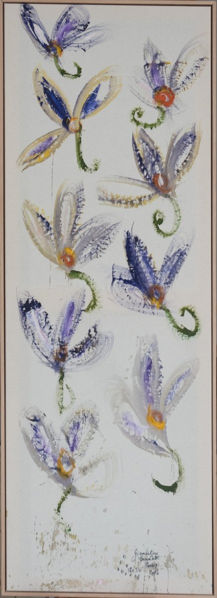 Giancarlino Benedetti Corso Art: The Street is His Studio - Purple Flowers | 1 August - 31 August-Art-Giancarlino Benedetti Corso