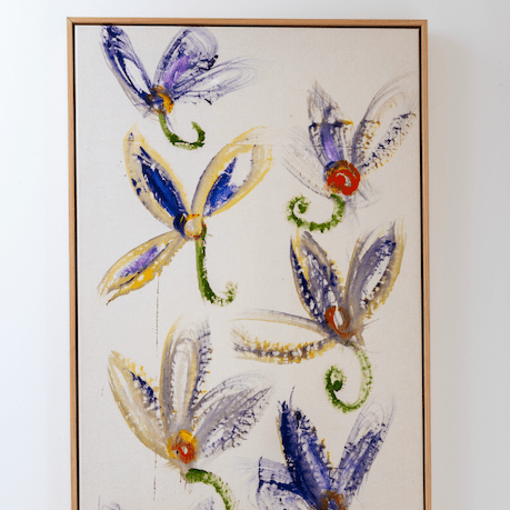 Giancarlino Benedetti Corso Art: The Street is His Studio - Purple Flowers | 1 August - 31 August-Art-Giancarlino Benedetti Corso