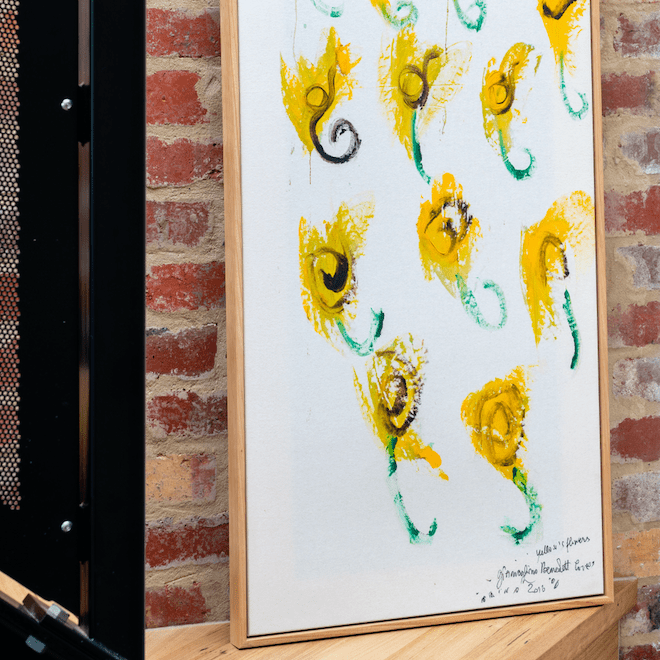 Giancarlino Benedetti Corso Art: The Street is His Studio - Yellow Flowers | 1 August - 31 August-Art-Giancarlino Benedetti Corso