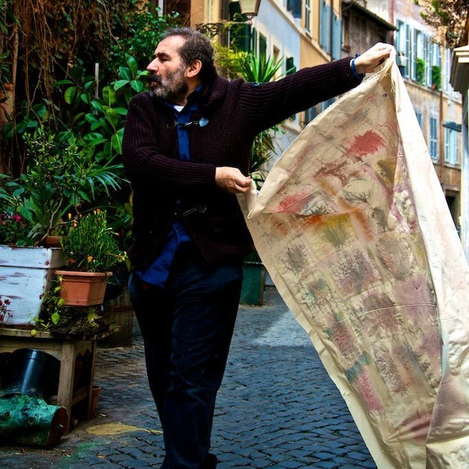 Giancarlino Benedetti Corso Art: The Street is His Studio - Yellow Flowers | 1 August - 31 August-Art-Giancarlino Benedetti Corso