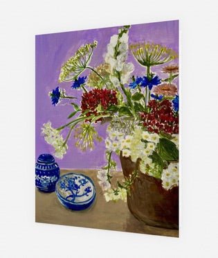 Greeting Card - Chinoiserie with Flowers | Australian Artist - Greeting Card