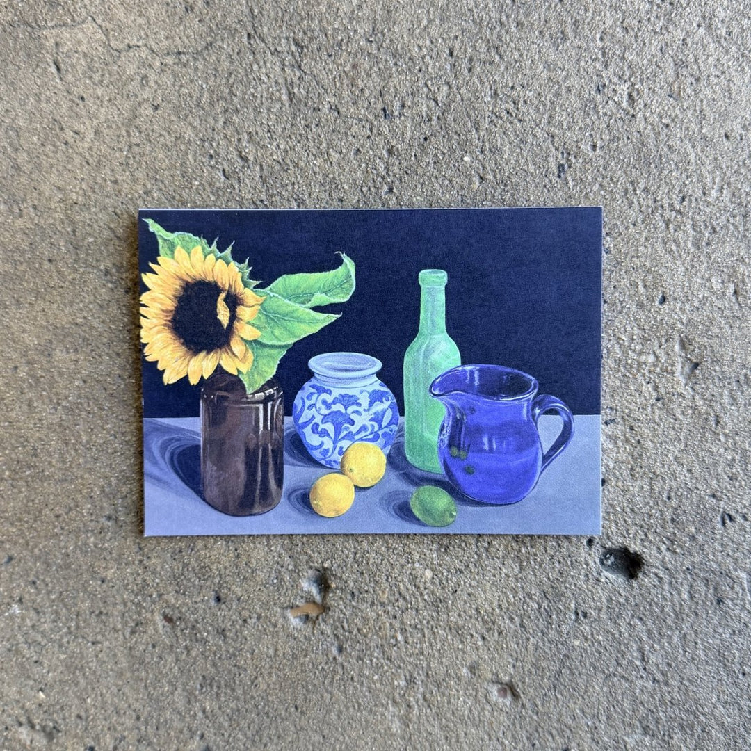 Greeting Card - Sunflower Still Life by Art Dove-Art-Art Dove