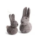 Gry & Sif Felt Bunny 2 Pack in Grey | Easter Decor - Food and Drink - Gry & Sif