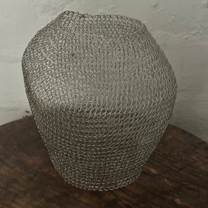 Hand Crochet Wire Basket or Vase - Baskets - Jade and May Homewares