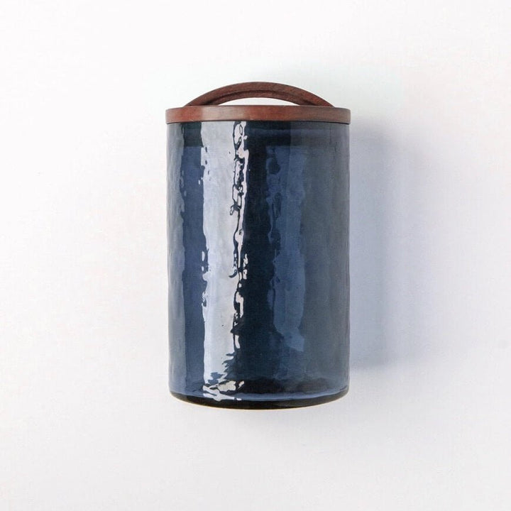 Handblown Hammered Glass Canisters by Creative Women Australia - Glassware
