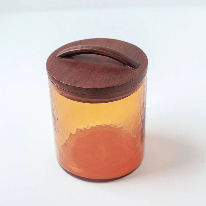 Handblown Hammered Glass Canisters by Creative Women Australia - Glassware