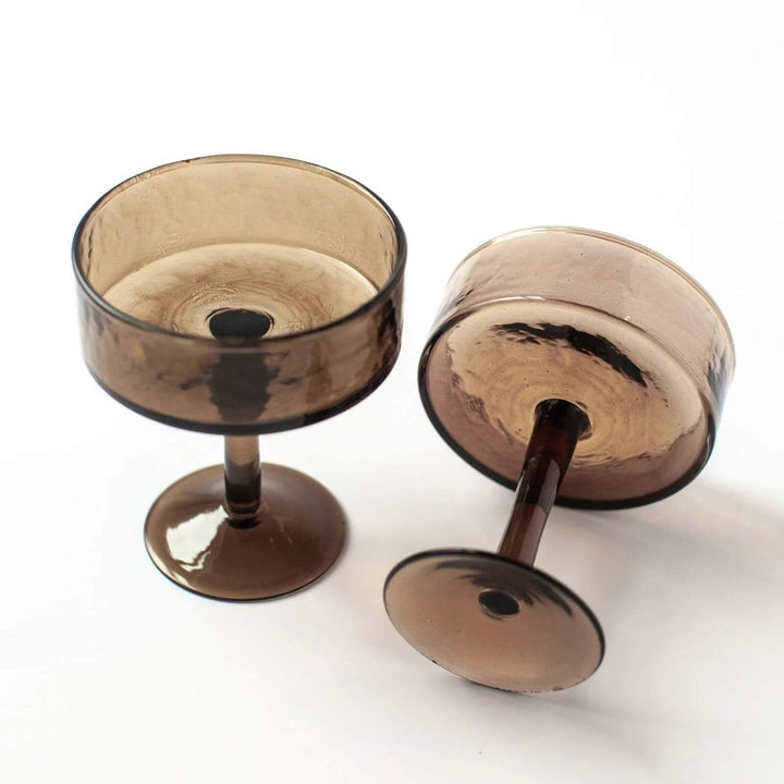 Handblown Hammered Glass Coupe Cocktail Glass by Creative Women Australia - Glassware - Jade and May Homewares