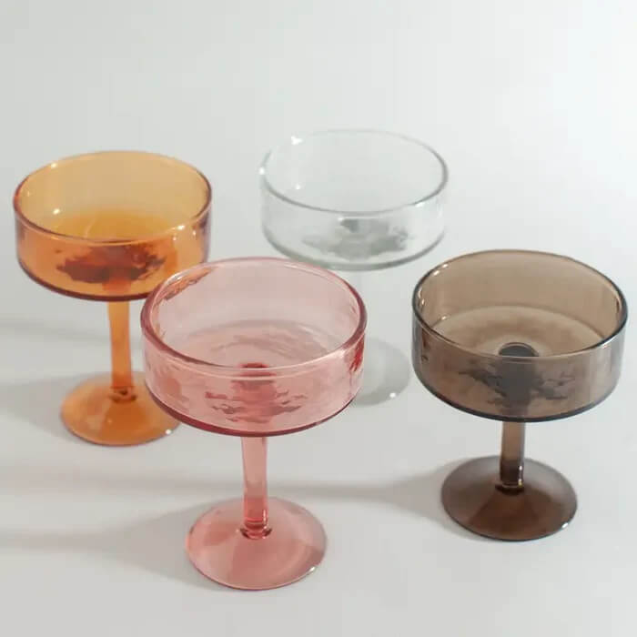Handblown Hammered Glass Coupe Cocktail Glass by Creative Women Australia - Glassware - Jade and May Homewares