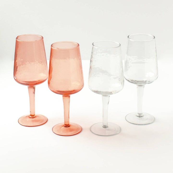Handblown Hammered Glass Wine Glass by Creative Women Australia - Glassware - Jade and May Homewares