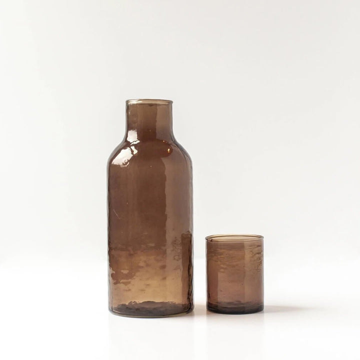 Handblown Hammered Glassware - Carafe - Drinkware