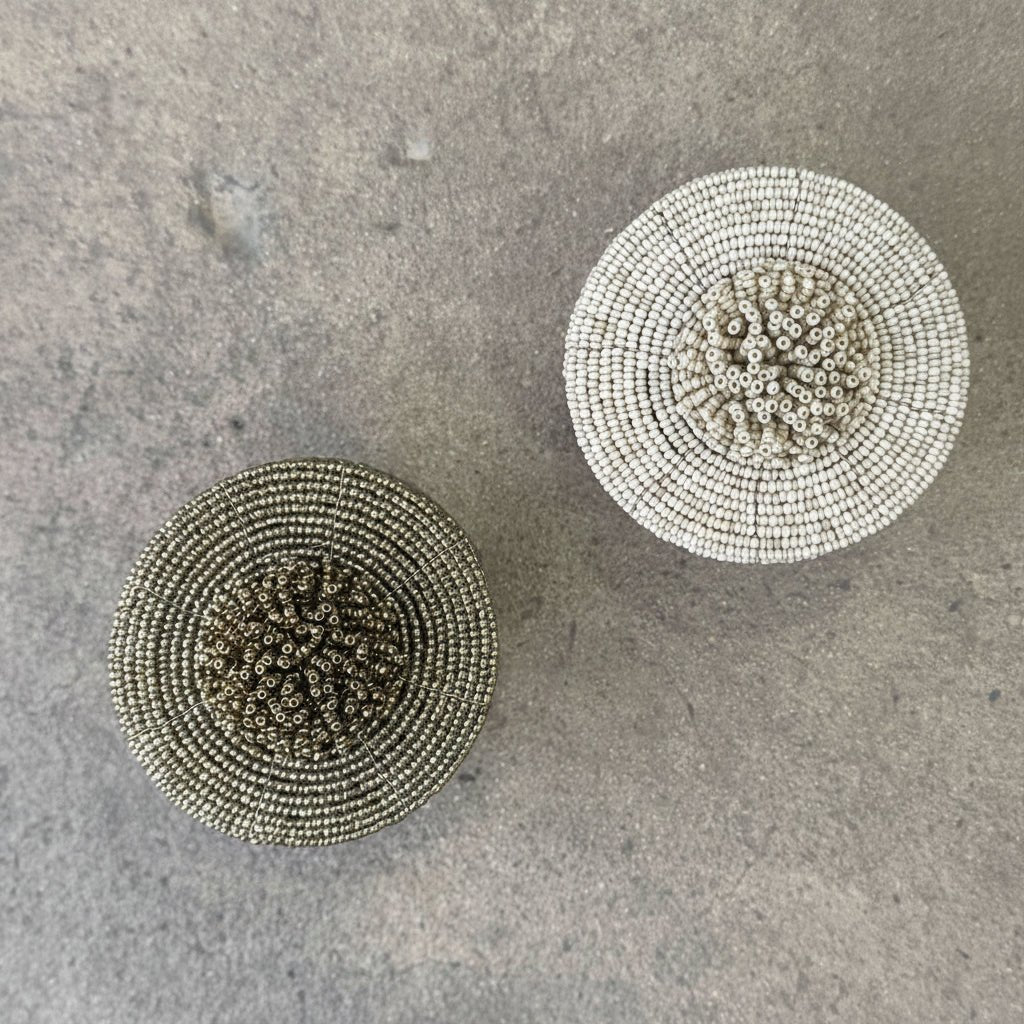 Handmade Beaded Storage Boxes-Home Accessories-Jade and May Homewares