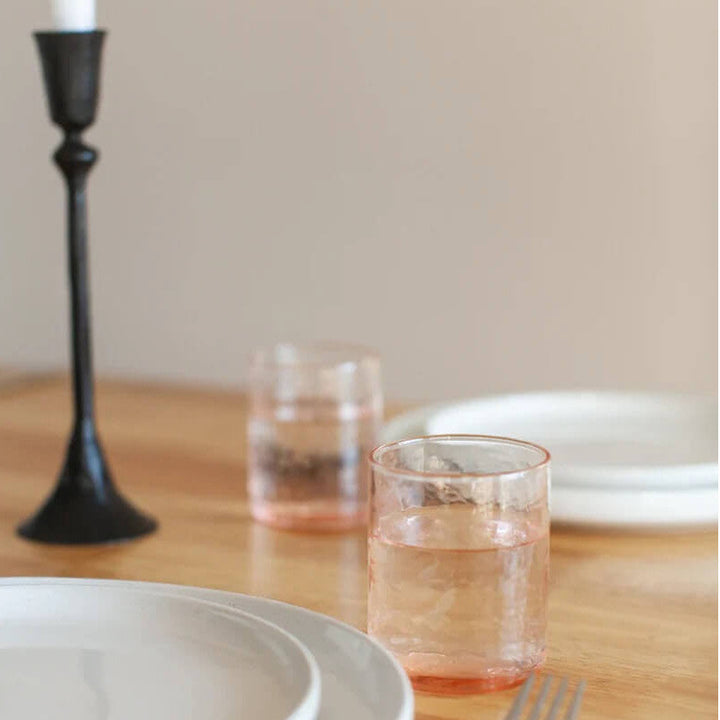 Handblown Hammered Glassware - Water Glasses