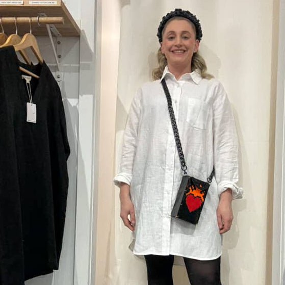 Jesse - Quins - Black Birdie Headband | Geelong Artist - Hair Accessories