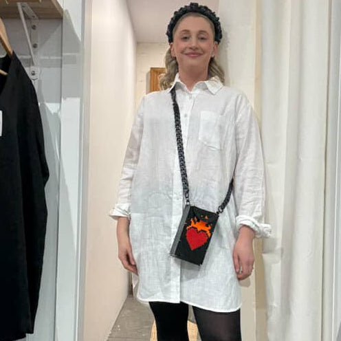 Jesse - Quins - Black Birdie Headband | Geelong Artist - Hair Accessories