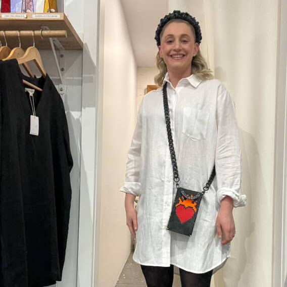 Jesse - Quins - Black Birdie Headband | Geelong Artist - Hair Accessories