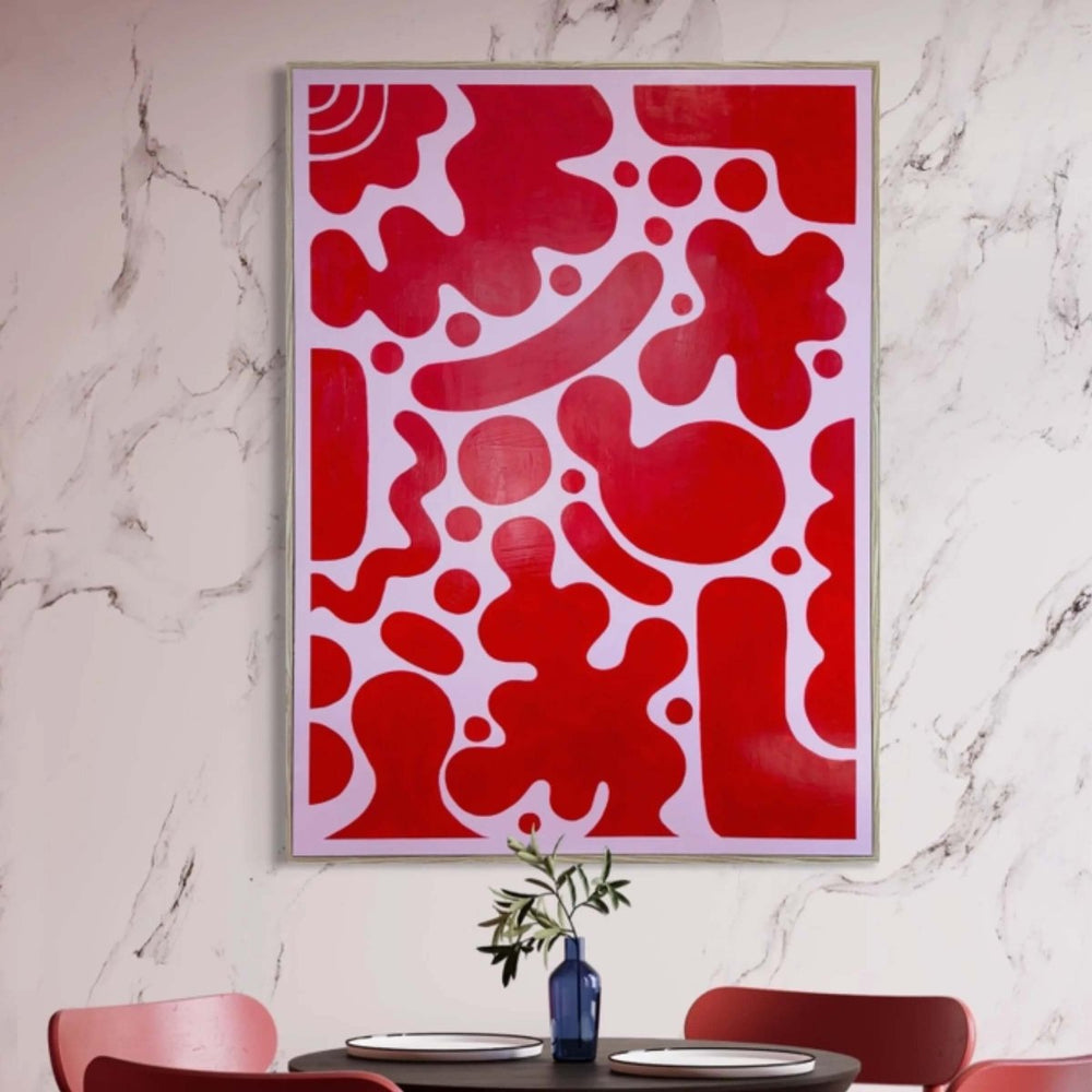 Jesse - Quins Greeting Card - Vibrant Waves | Geelong Artist - Greeting Card