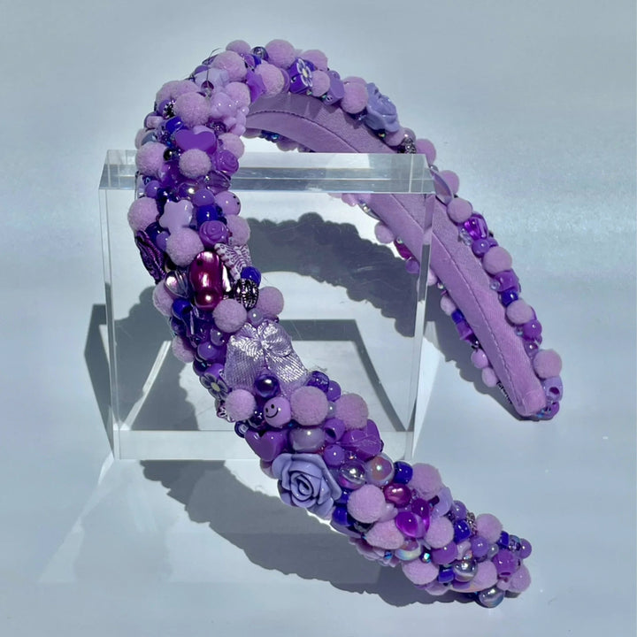 Jesse - Quins - Purple Rain Headband | Geelong Artist - Hair Accessories
