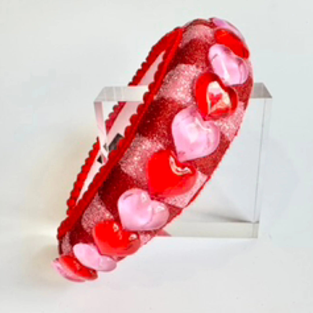 Jesse - Quins - Queen of Hearts Headband | Geelong Artist - Hair Accessories
