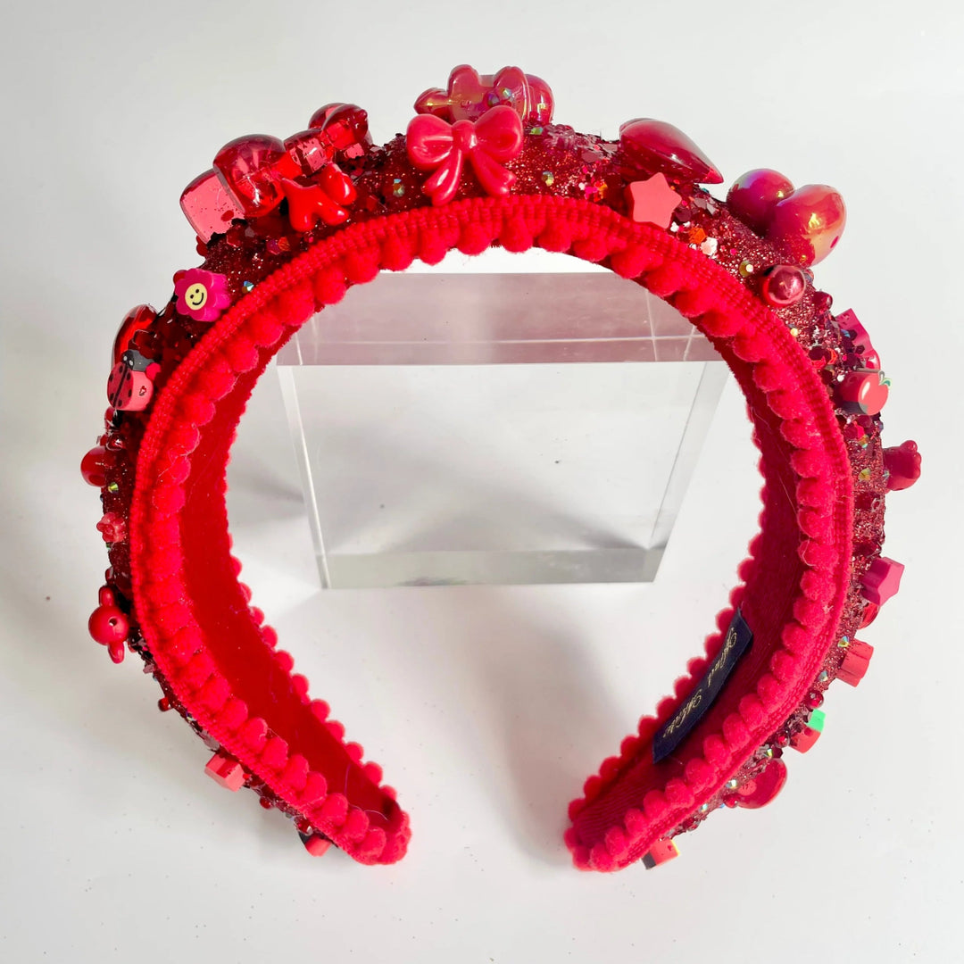 Jesse - Quins - Red Ruby Headband | Geelong Artist - Hair Accessories