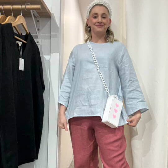 Jesse - Quins - White Hearts Fuse Bead Bags | Geelong Artist - Hair Accessories