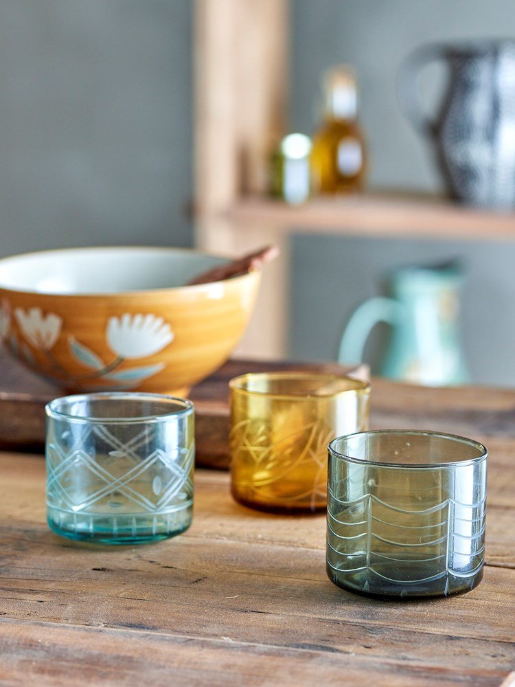 Jozefina Drinking Glass Set-French Bazaar-Ceramic Mug-Jade and May
