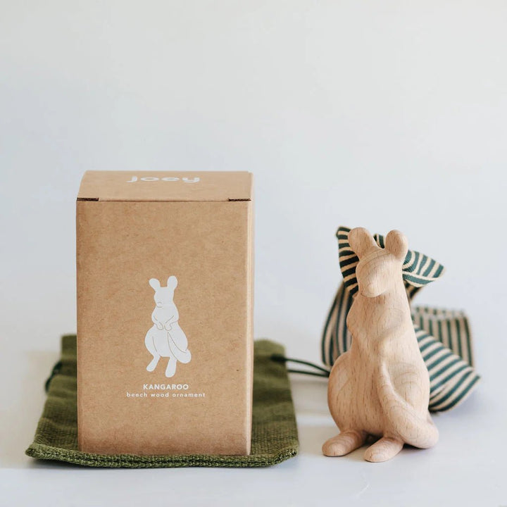 Kangaroo – Beechwood Ornament by Joey - Christmas Decorations
