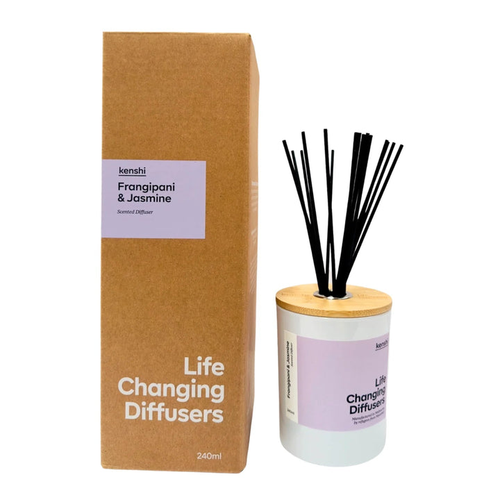 Kenshi Candles - Frangipani & Jasmine Diffuser - Candles