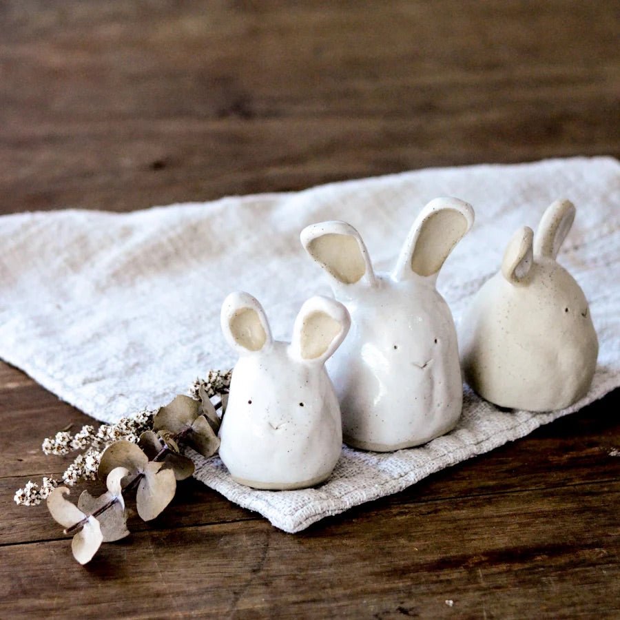 Kim Wallace Ceramics - Handmade Ceramic Bunny Sculpture - Ceramics - KIm Wallace Ceramics
