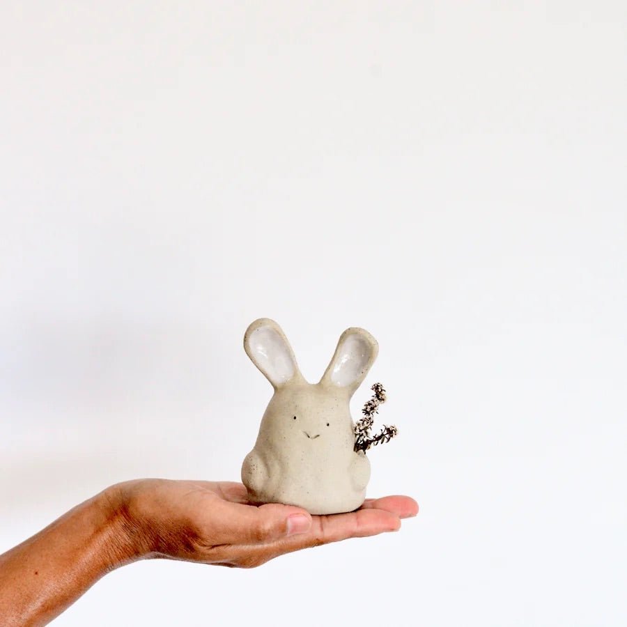 Kim Wallace Ceramics - Handmade Ceramic Bunny Sculpture - Ceramics - KIm Wallace Ceramics