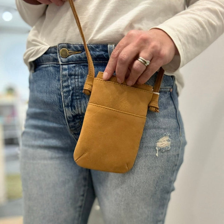 Leather Phone Crossbody Bag-Bag-Jade and May